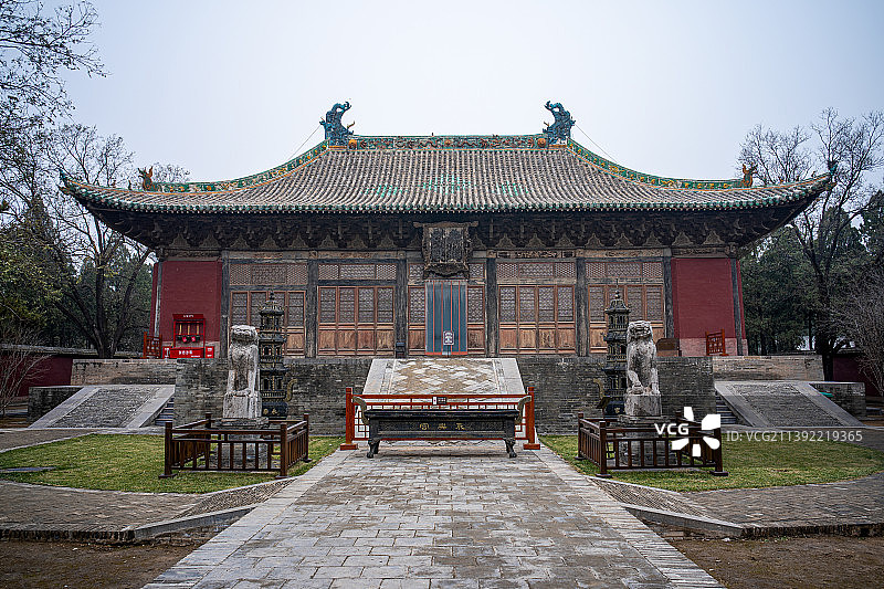 山西运城芮城永乐宫无极殿图片素材