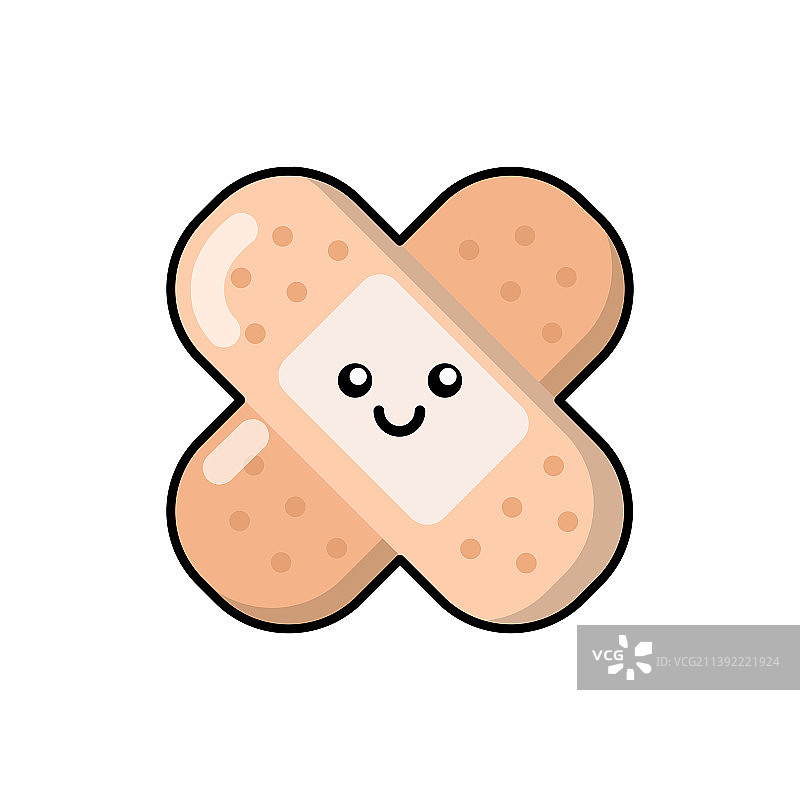 可爱的医药徽章贴纸LOGO图片素材