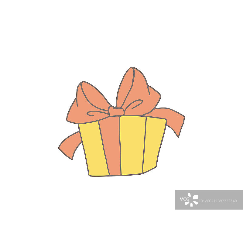 带有生日礼物或惊喜缎带的礼品盒图片素材