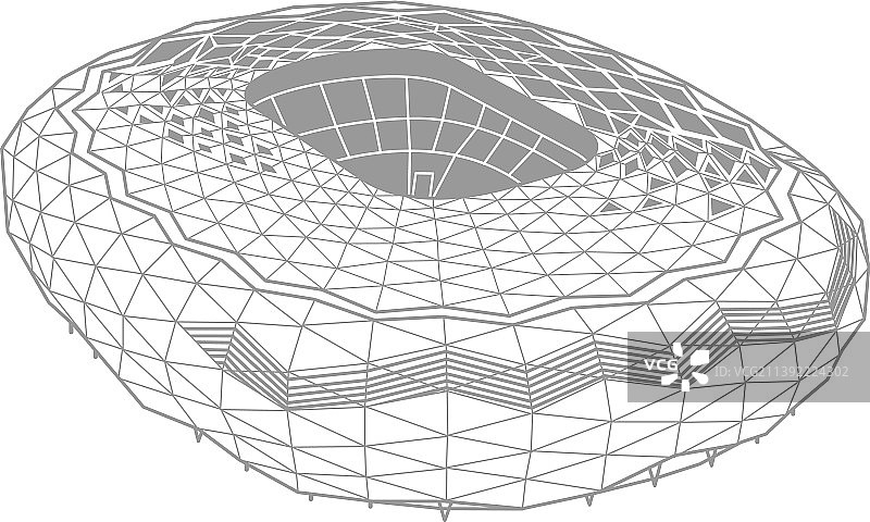 彩色等距足球场图标图片素材