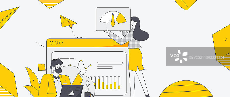 邀请好友进行问卷调查扁平矢量概念运营插画图片素材