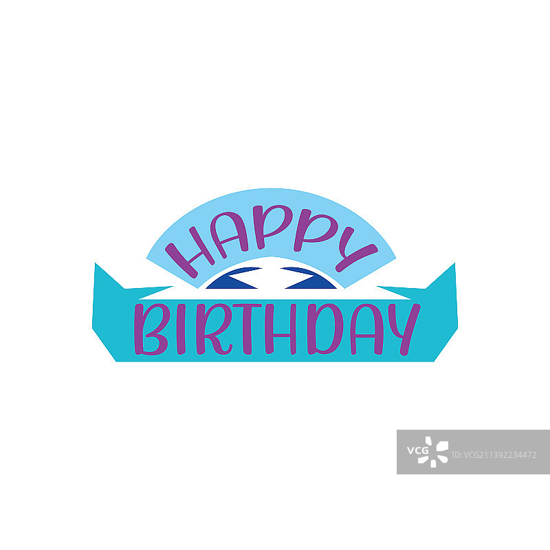 生日快乐语录彩色概念设计图片素材