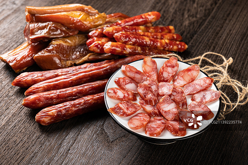 中国传统腊肠图片素材