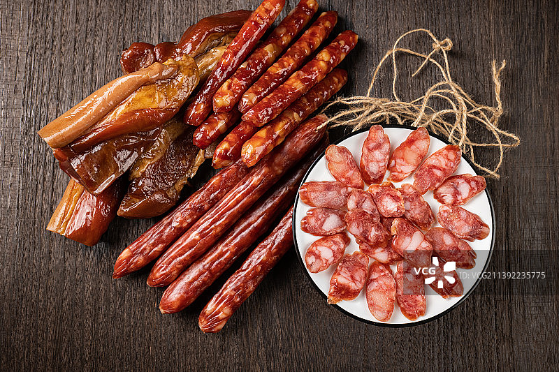 中国传统腊肠图片素材