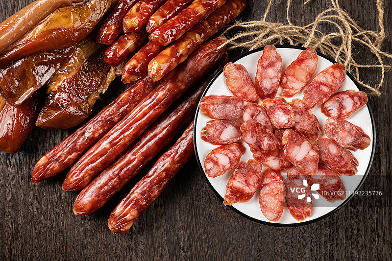 中国传统腊肠图片素材