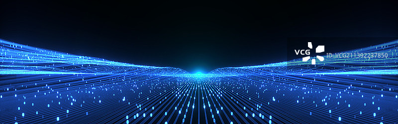 蓝色科技线条粒子背景图片素材