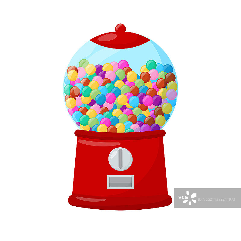 透明圆形糖果分配器图片素材