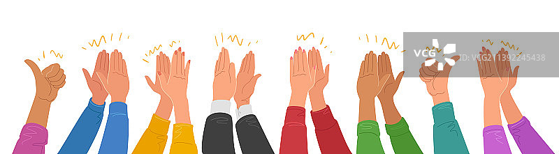 人群鼓掌，拍手，商业图片素材