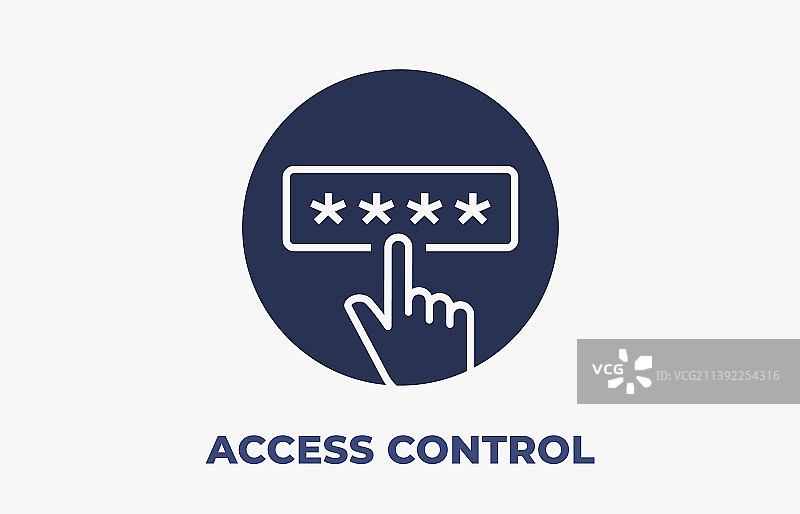 访问控制图标（白色背景）图片素材