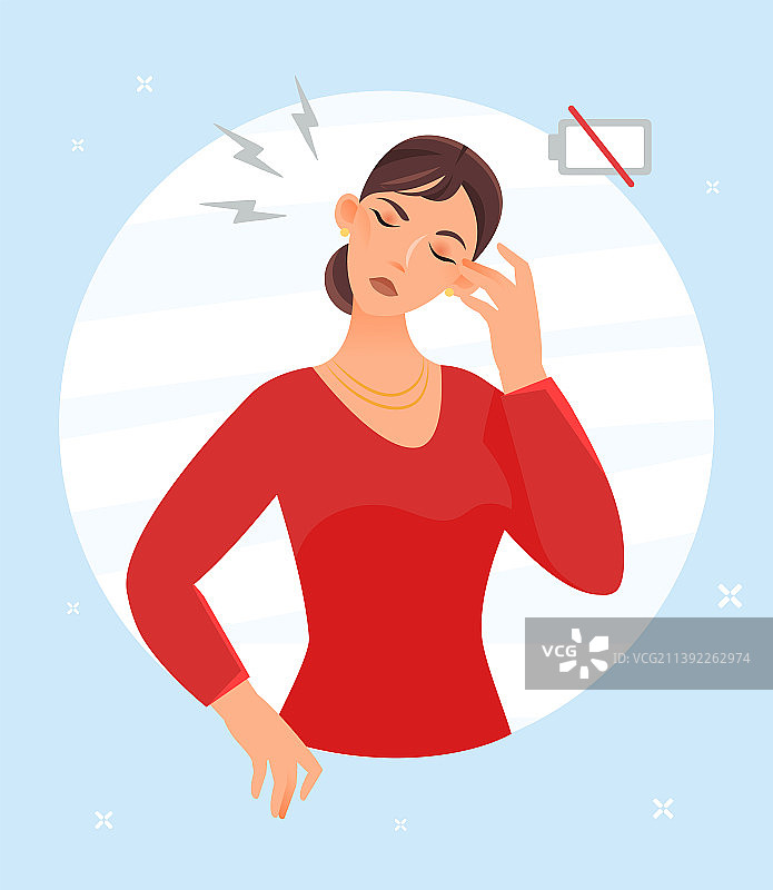 疲惫的女人图片素材