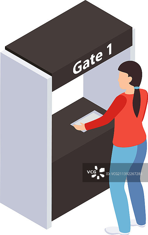 大门处的游客图片素材