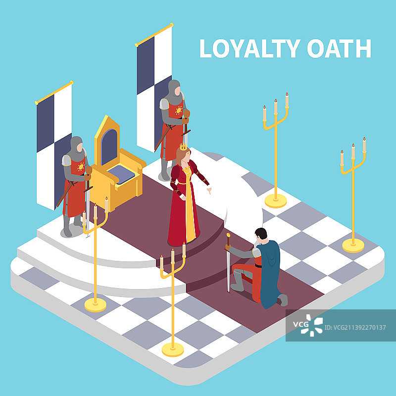 中世纪2.5D概念图片素材