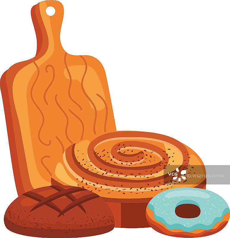 糕点和厨房案板图片素材