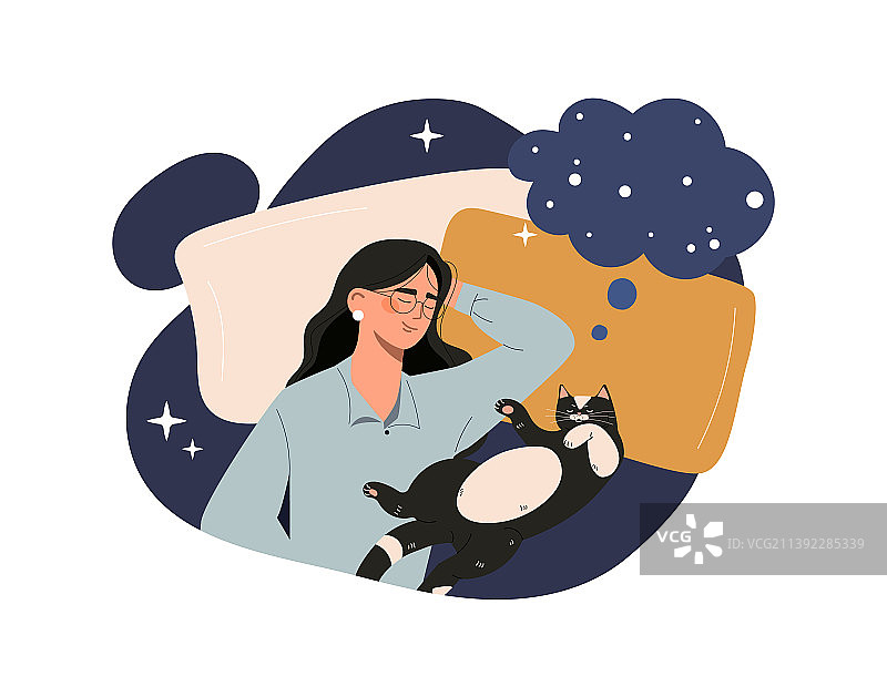 宁静的梦境与放松图片素材