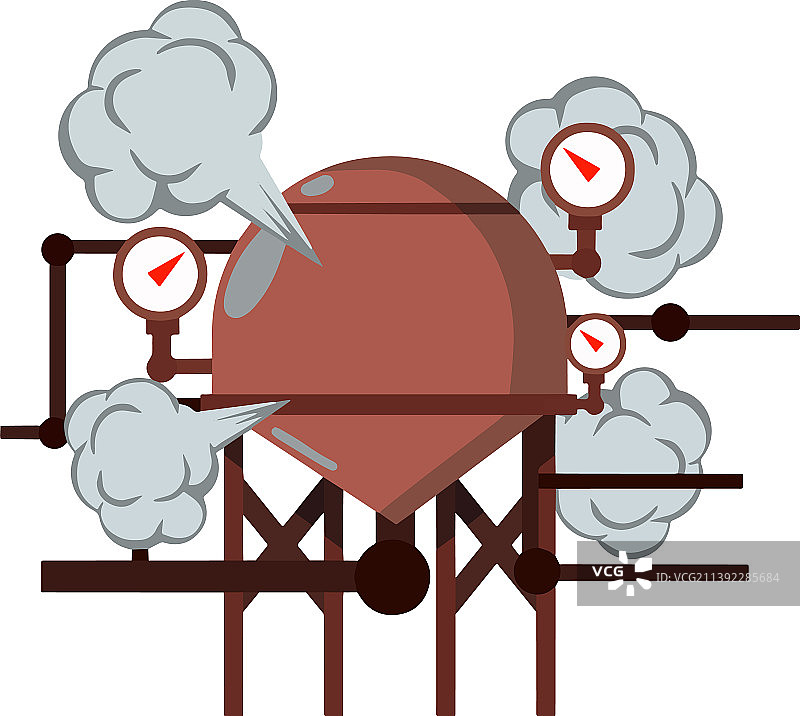 过载蒸汽锅炉图片素材