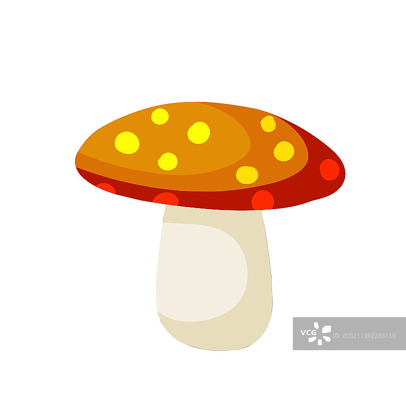 带红帽的天然蘑菇产品图片素材
