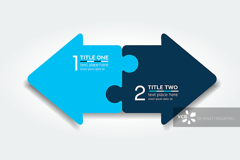 箭头信息图拼图图表示意图图片素材