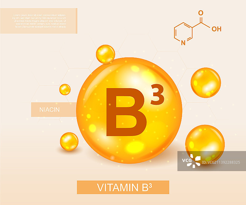 维生素B3概念图片素材
