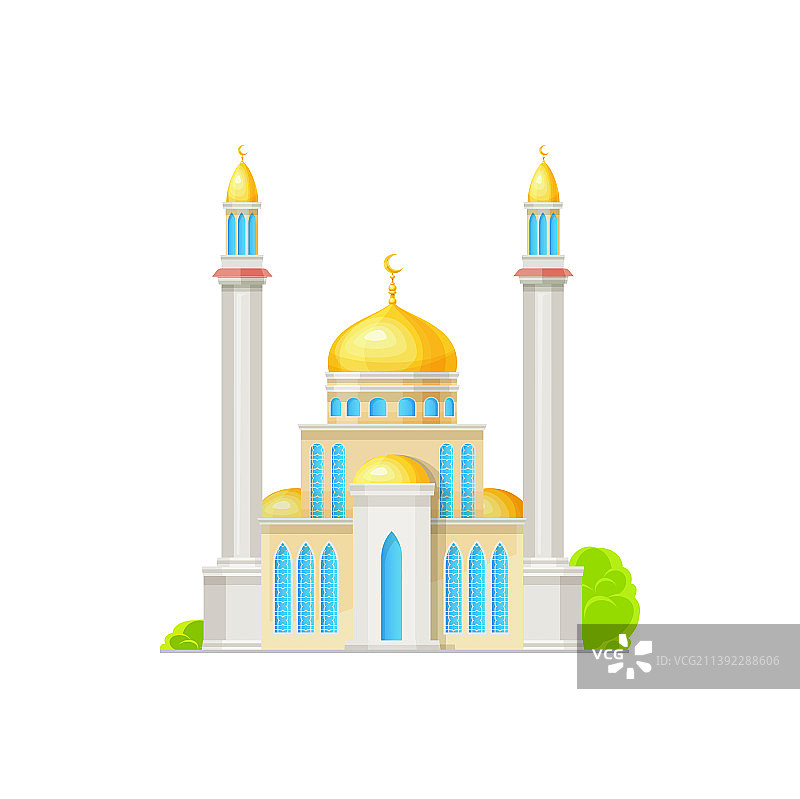 伊斯兰宗教寺庙清真寺标志图片素材