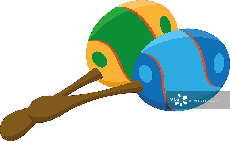 彩色沙槌乐器图片素材