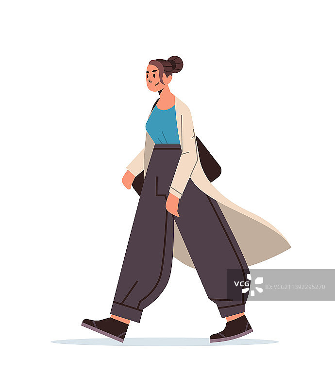 穿着休闲服装的时尚女性图片素材