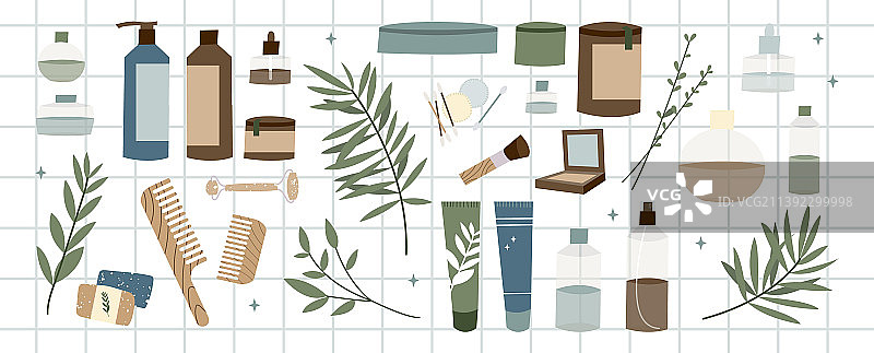 天然有机无动物实验化妆品图片素材