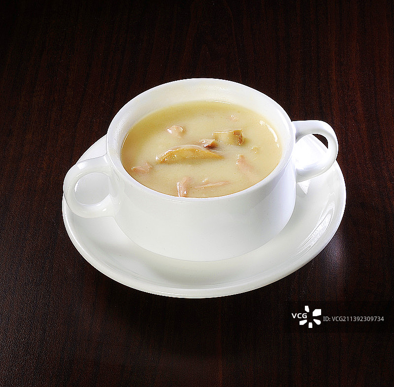 风味咸肉蘑菇羮图片素材