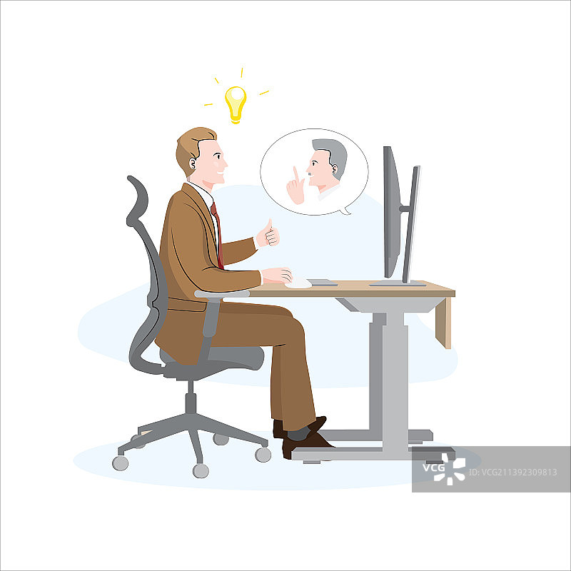 两个同事一起解决问题图片素材