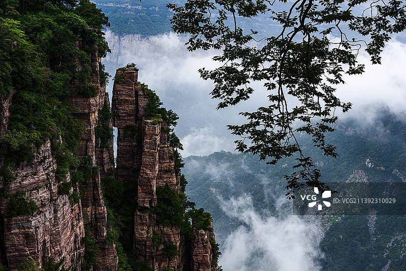 太行山 南太行 十字岭 天界山 王莽岭图片素材