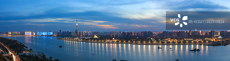 山东省临沂市城市风景—沂河滨河景区风景图片素材