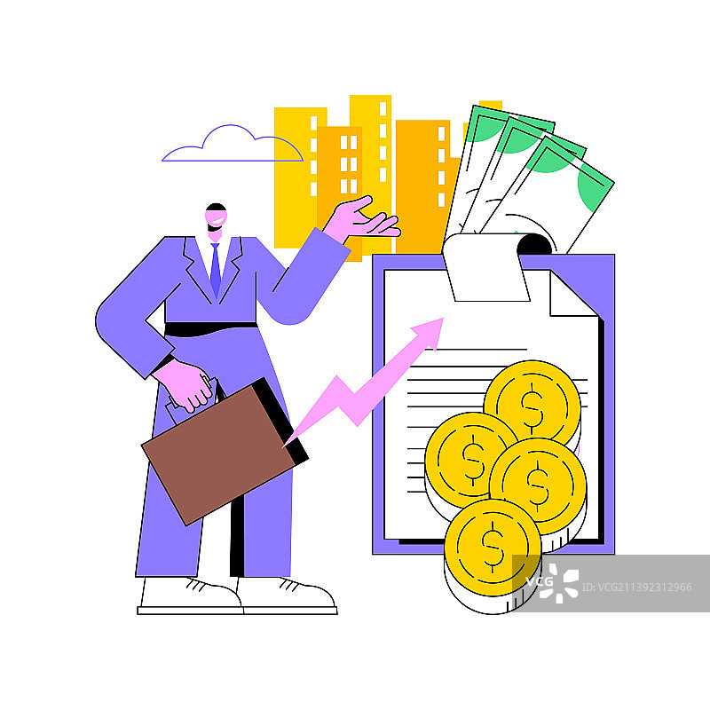 税务机构抽象概念图片素材