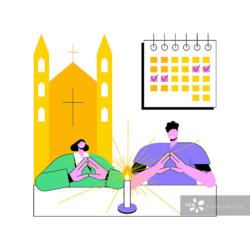 基督教活动抽象概念图片素材