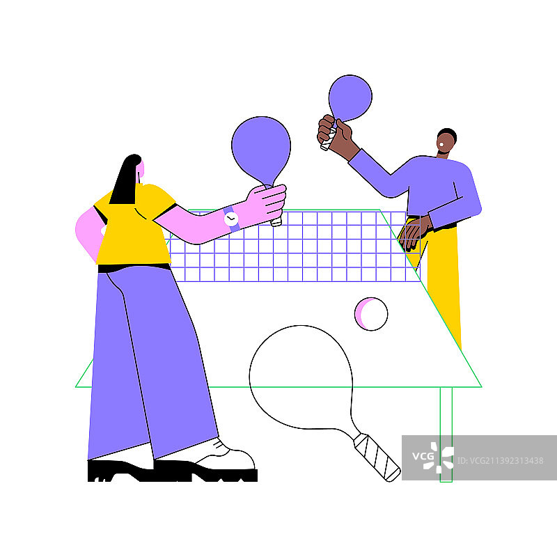 抽象乒乓球概念图片素材