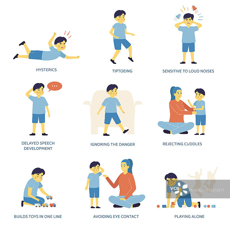 自闭症标志合集图片素材