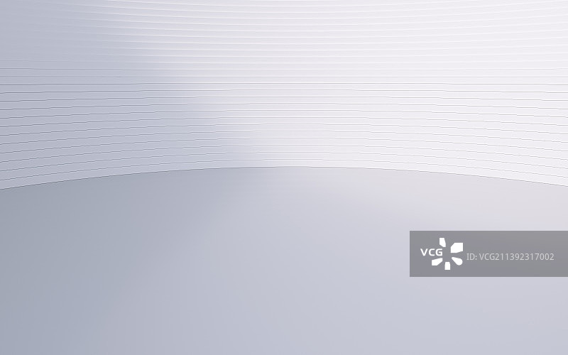 三维渲染抽象科技感圆形白色广场图片素材