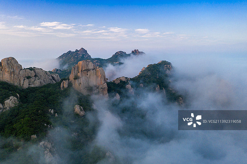 五莲山云海图片素材