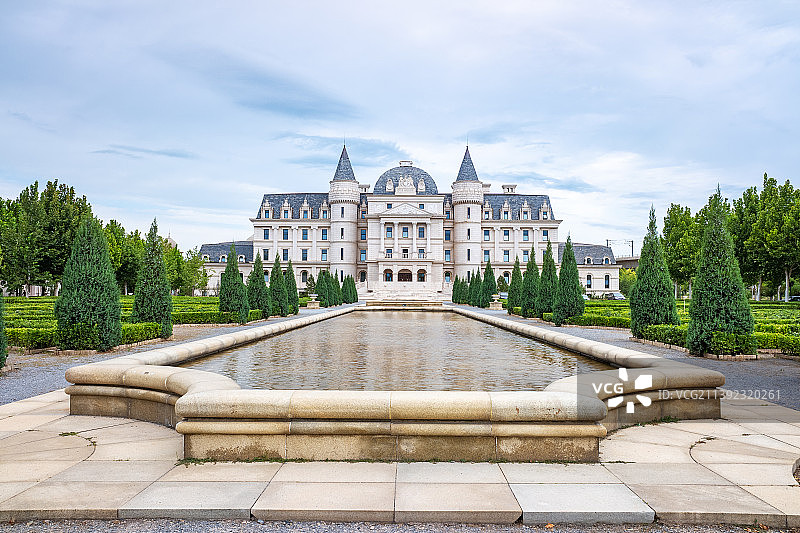 欧式古建筑城堡背景图片素材