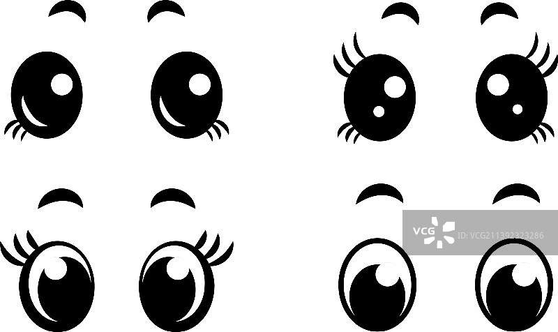 动漫卡通可爱风眼睛图片素材