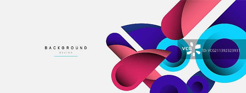 抽象背景最小几何圆和图片素材