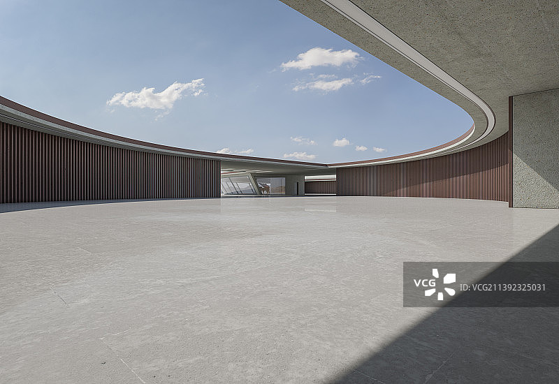 现代_建筑空间_走廊_汽车广告背景图图片素材