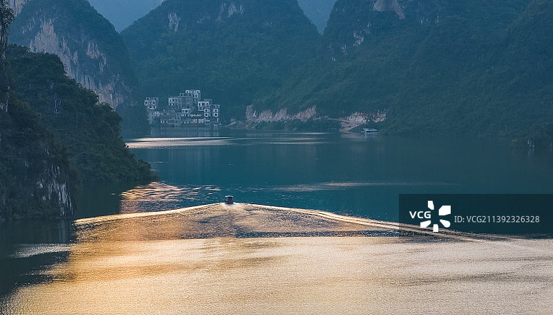 广西上林大龙湖风光图片素材