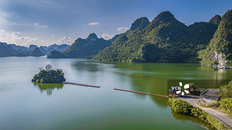 广西上林大龙湖风光图片素材