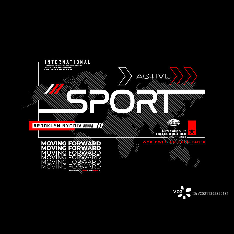 时尚T恤和服装抽象设计图片素材