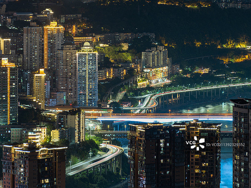 重庆市渝中区牛角沱立交桥轻轨站图片素材