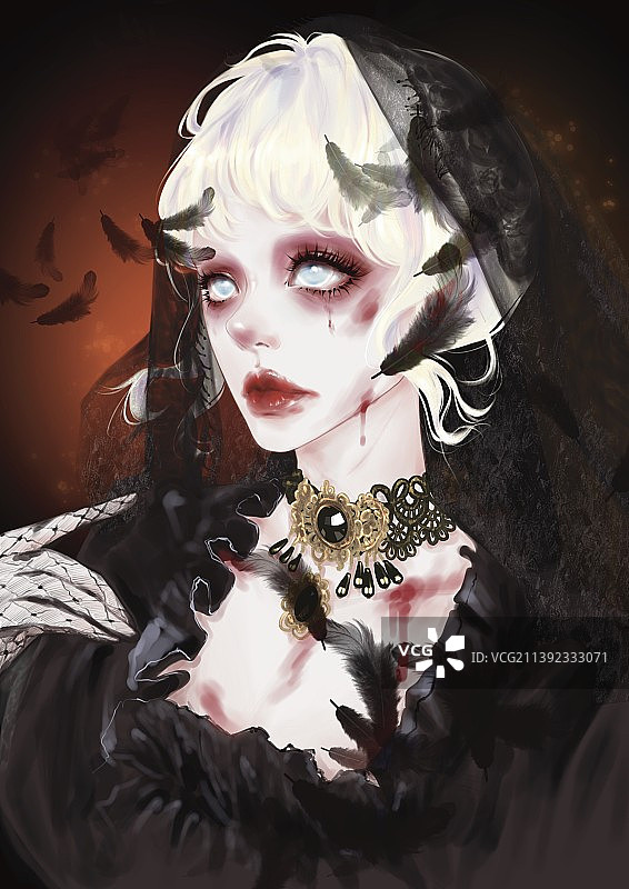 暗黑魔女图片素材