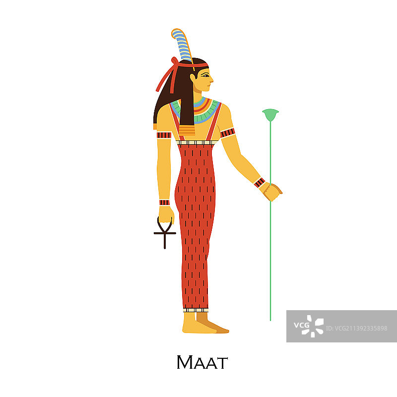 玛特古埃及神话女神图片素材