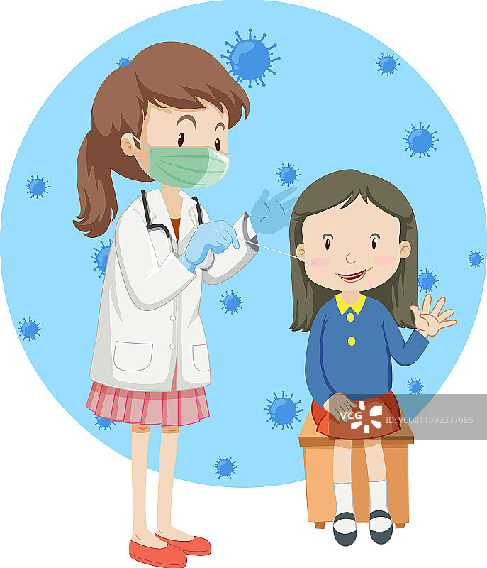 使用抗原检测试剂盒进行COVID-19检测图片素材