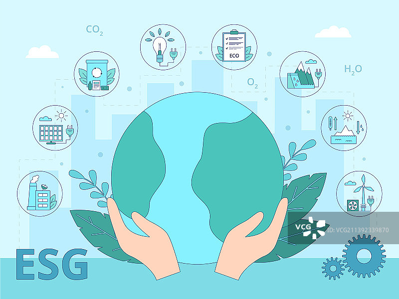 ESG环境商业概念地球图片素材