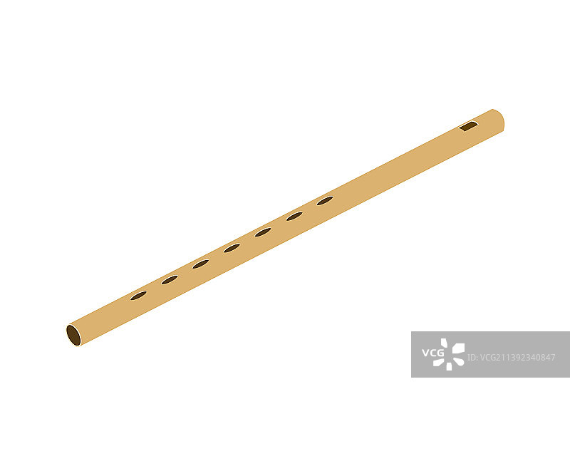 长笛极简彩色图标图片素材