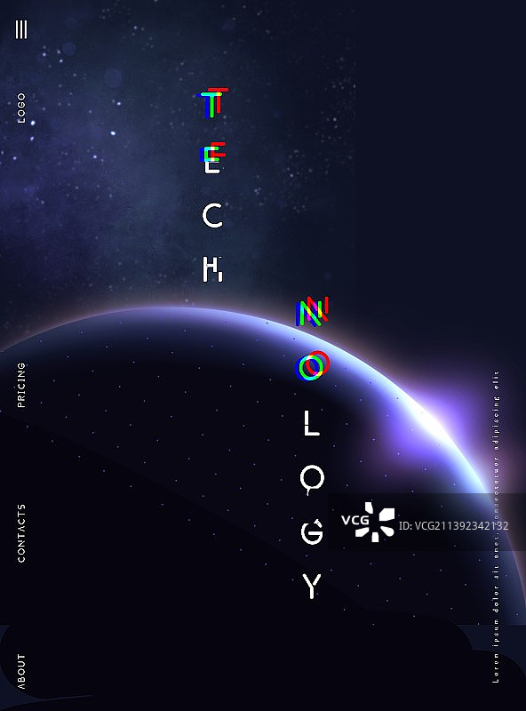 太空星空星球地球科技感曙光海报图片素材